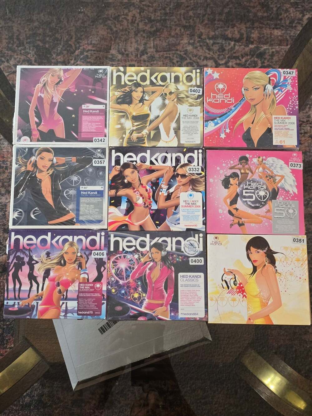Hed Kandi The Mix 9 CD Lot Annual Compilations + Hed Kandi 50 2004-2008